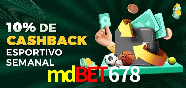 10% de bônus de cashback na mdbet678